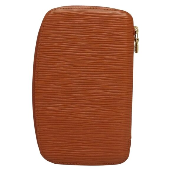 LOUIS VUITTON Epi Agenda geod Wallet Brown LV Auth - Picture 3 of 16